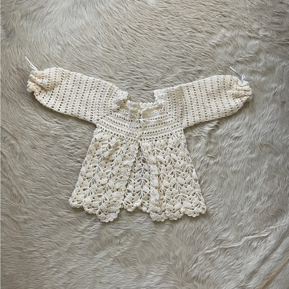 Vintage Crochet Children’s Cardigan